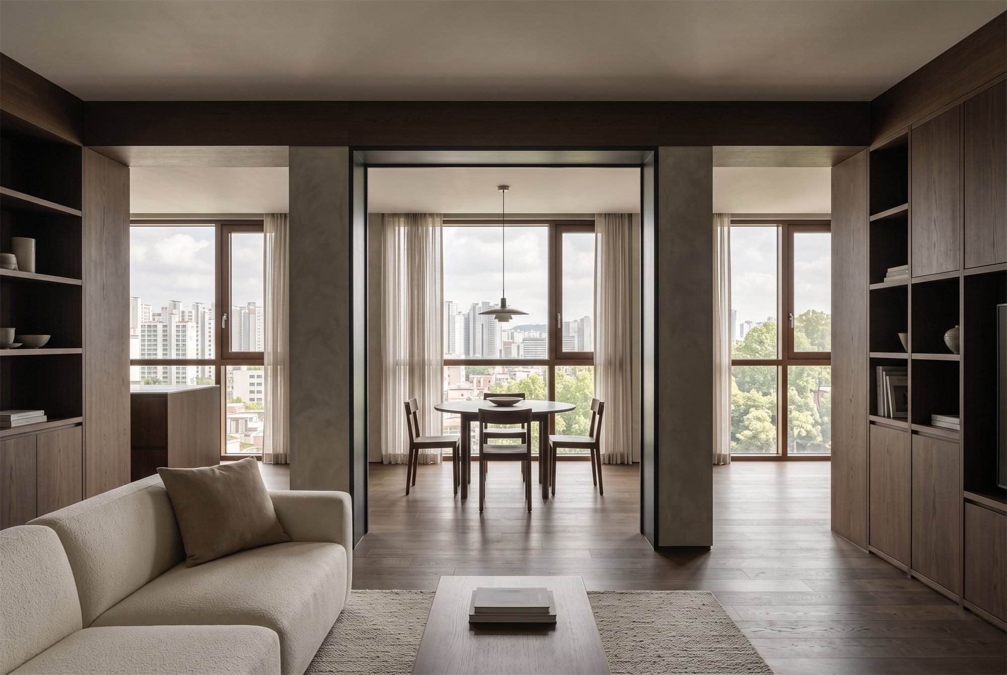 QUIET FRAME — completed interior